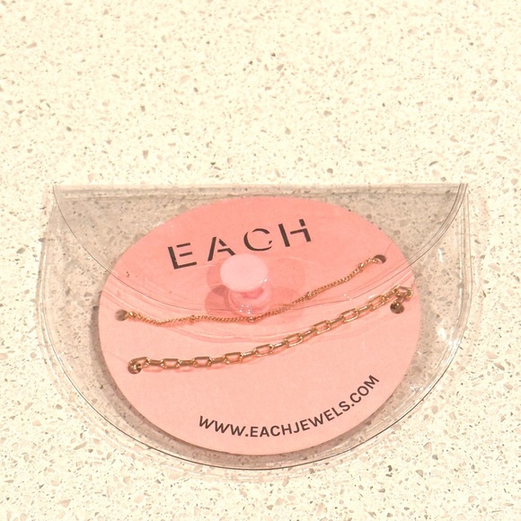 2 Gold Minimalist Necklace with Dainty Chains - Picture 1 of 2